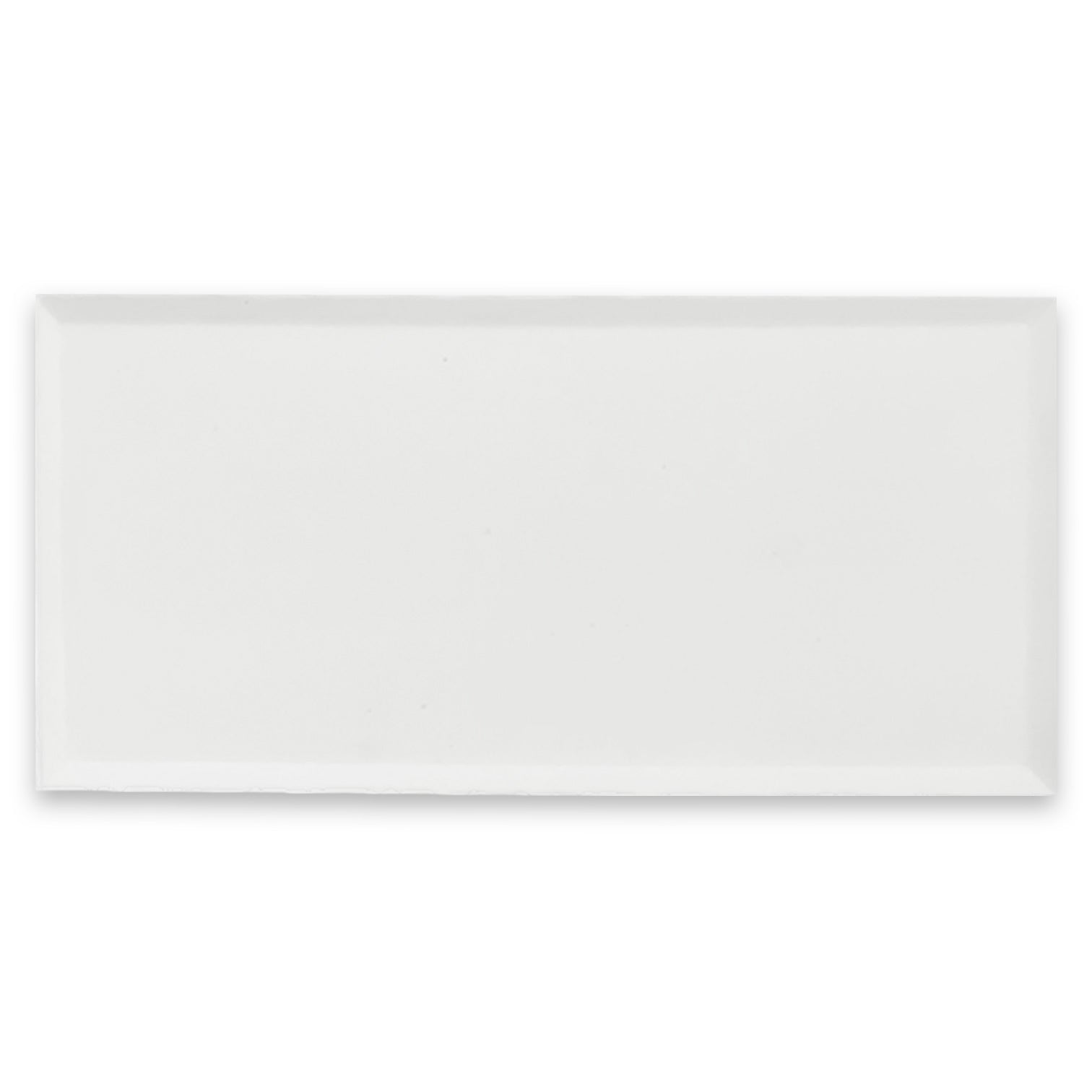 6x12 Bianco Dolomite Marble Wide Bevel Subway Tile Polished