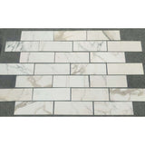 6X12 Calacatta Gold Subway Marble Tile