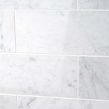 6x12 Carrara White Marble Subway Brick Field Tile