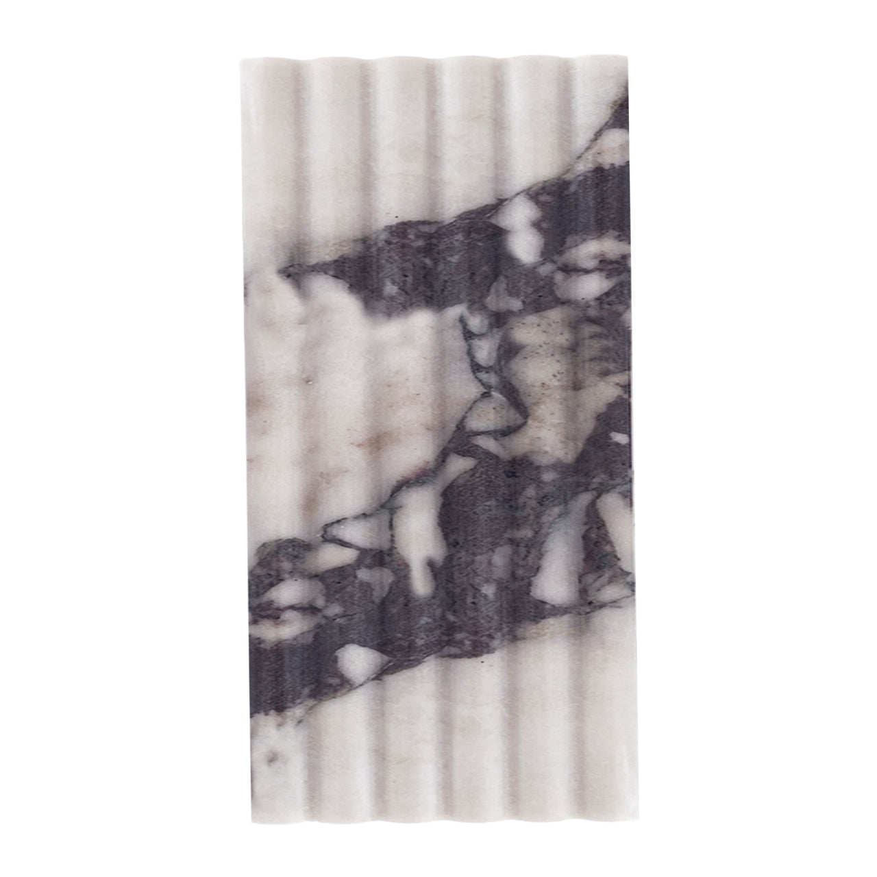 Calacatta Viola Marble 6x12 Flute 3D Dimensional Tile Honed