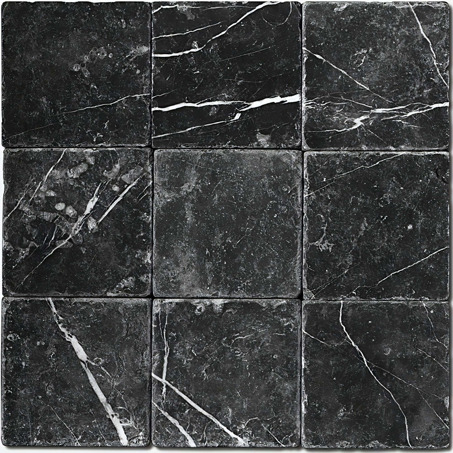 6X6 Nero Marquina Tumbled