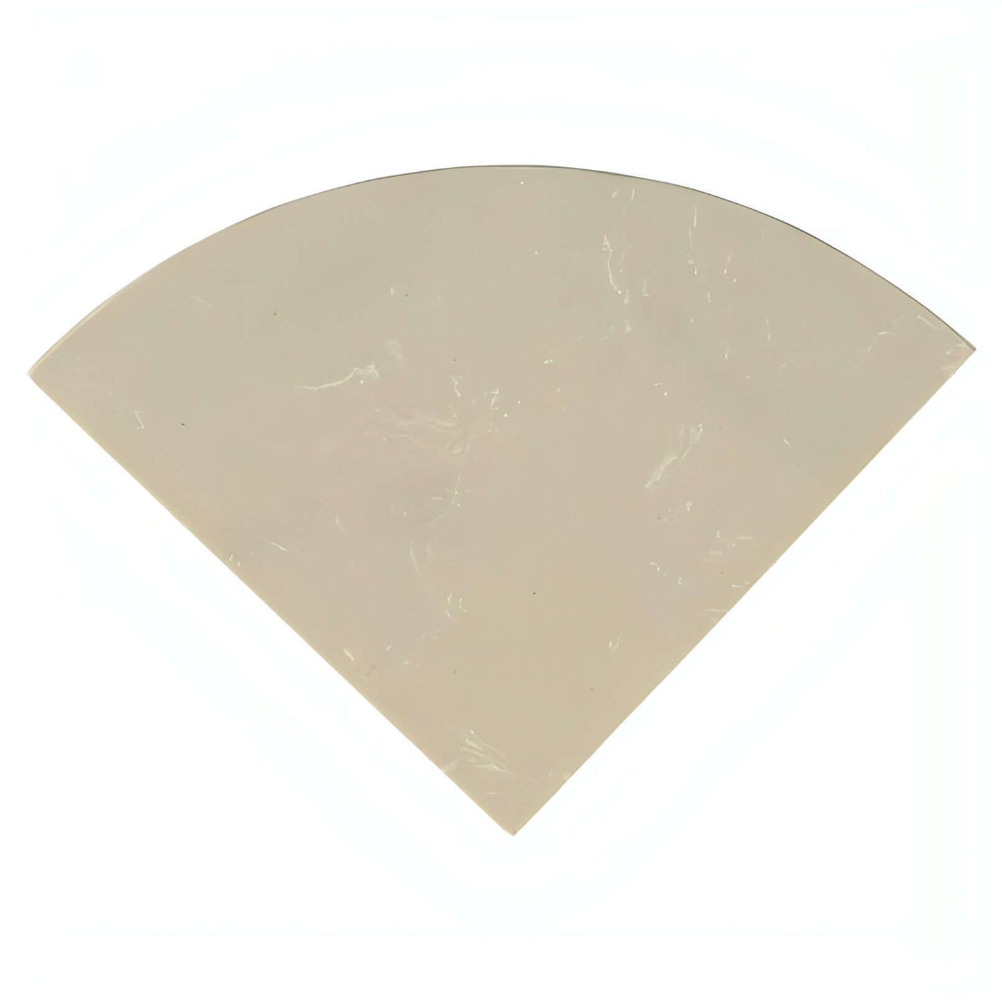 9" Radius Engineered Beige Cornershelf Polished