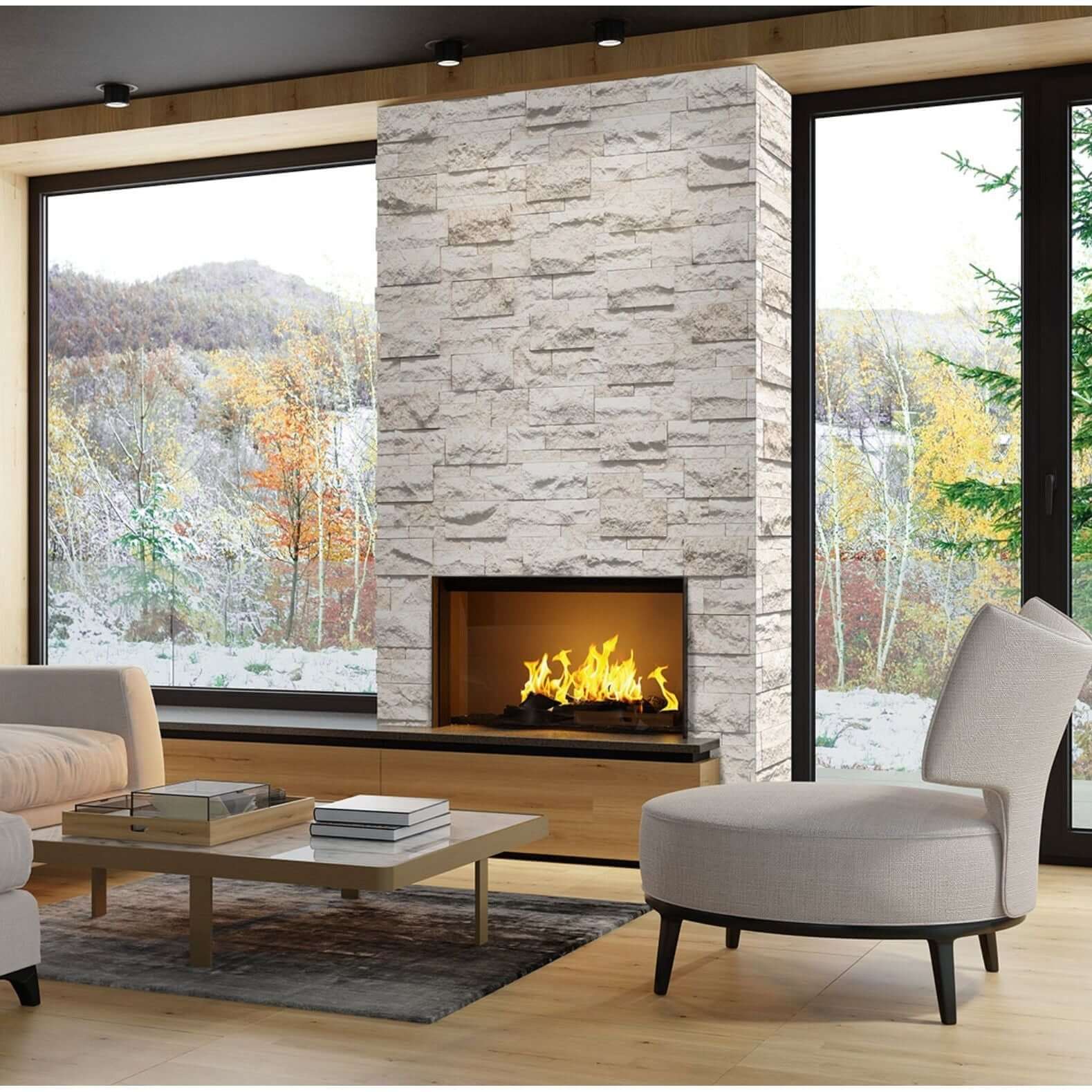 9x12x6 XL Mayra White Corner L Panel