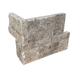 9x12x6 XL Silver Travertine Corner L Panel