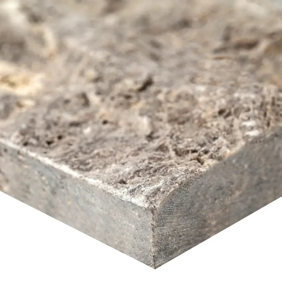 9x12x6 XL Silver Travertine Corner L Panel