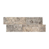 9x24 Silver Travertine XL Ledger Panel