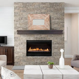 9x24 Silver Travertine XL Ledger Panel