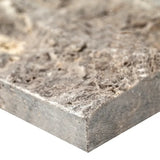 9x24 Silver Travertine XL Ledger Panel