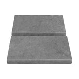 Bardiglio Gray Marble 3" x 6" Bullnose Trim Tile Honed