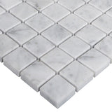 Carrara White Italian Marble 1" x 1" Mosaic Tile Polished