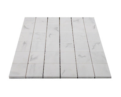 Carrara White Italian Marble 2" x 2" Mosaic Tile Polished