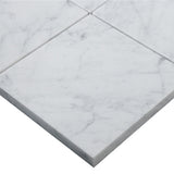 Carrara White Italian Marble 4" x 4" Tile Polished