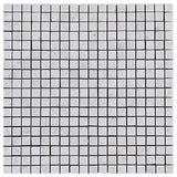 Carrara White Italian Marble 5/8" x 5/8" Mosaic Tile Polished