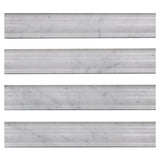 Carrara White Italian Marble Crown Molding Polished