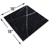 18x18 Nero Marquina Black Marble Tile Honed