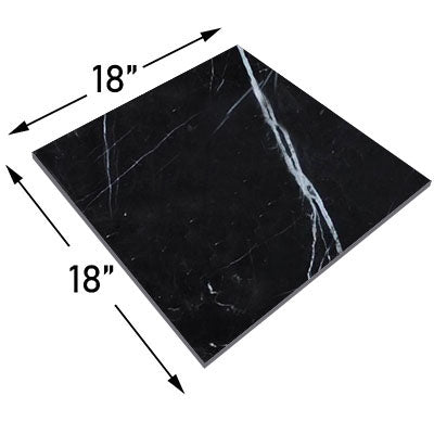 18x18 Nero Marquina Black Marble Tile Polished