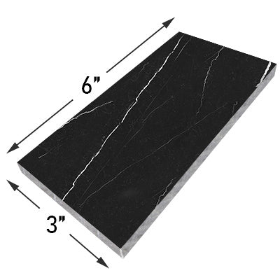 3x6 Nero Marquina Black Marble Tile Honed