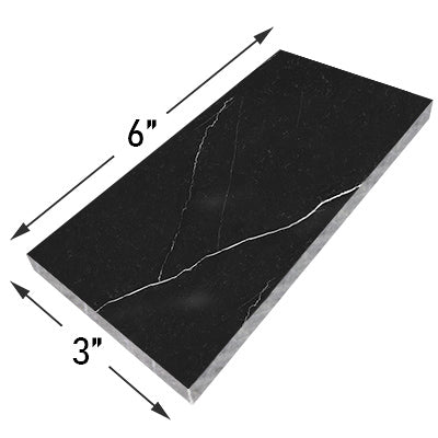 3x6 Nero Marquina Black Marble Tile Polished