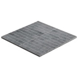 Bardiglio Gray Marble 1x6 Stacked Mosaic Tile Honed