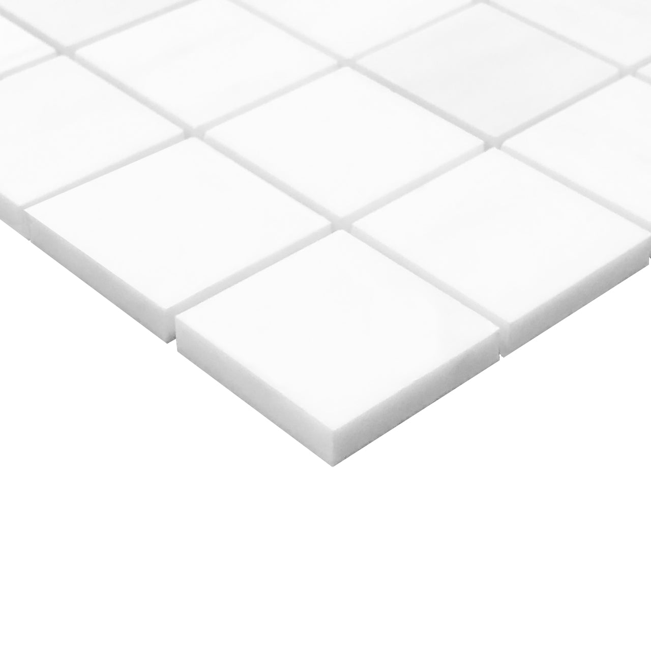Bianco Dolomite Marble 2x2 Mosaic Tile Polished