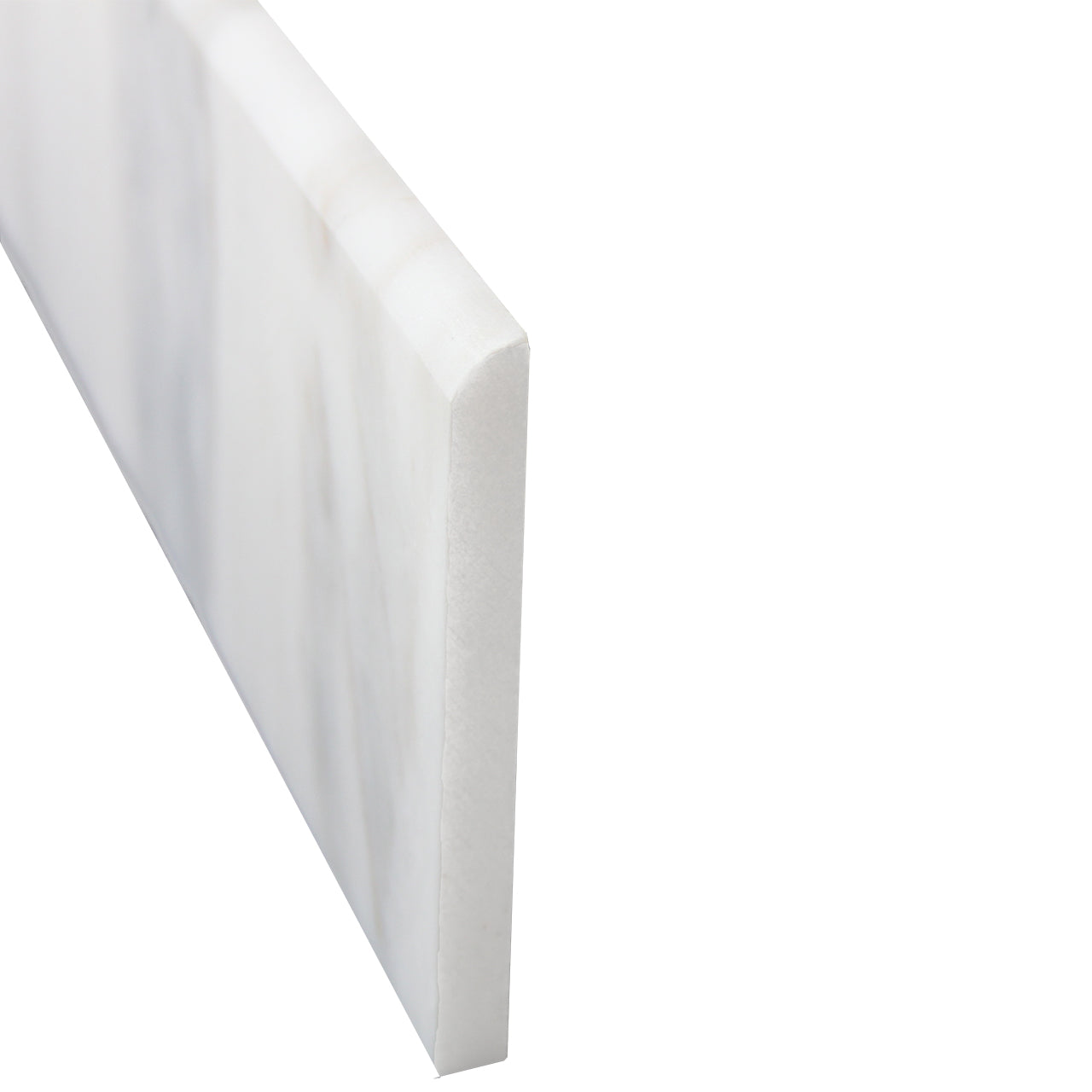 4x12 Calacatta Gold Italian Marble Bullnose Trim Tile Polished