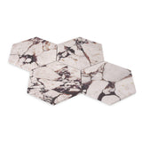 Calacatta Viola Marble 7" Hexagon Mosaic Tile Honed