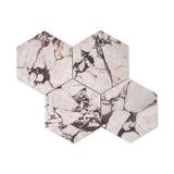 Calacatta Viola Marble 7" Hexagon Mosaic Tile Honed
