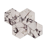 Calacatta Viola Marble 7" Hexagon Mosaic Tile Polished