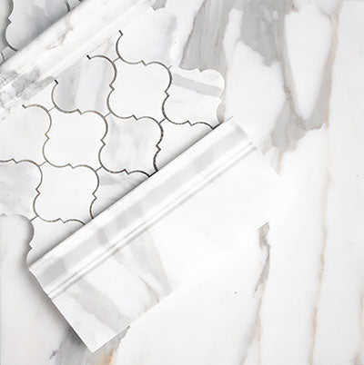 24x24 Calacatta Gold Italian Marble Tile Polished