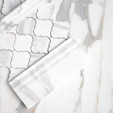 24x24 Calacatta Gold Italian Marble Tile Honed