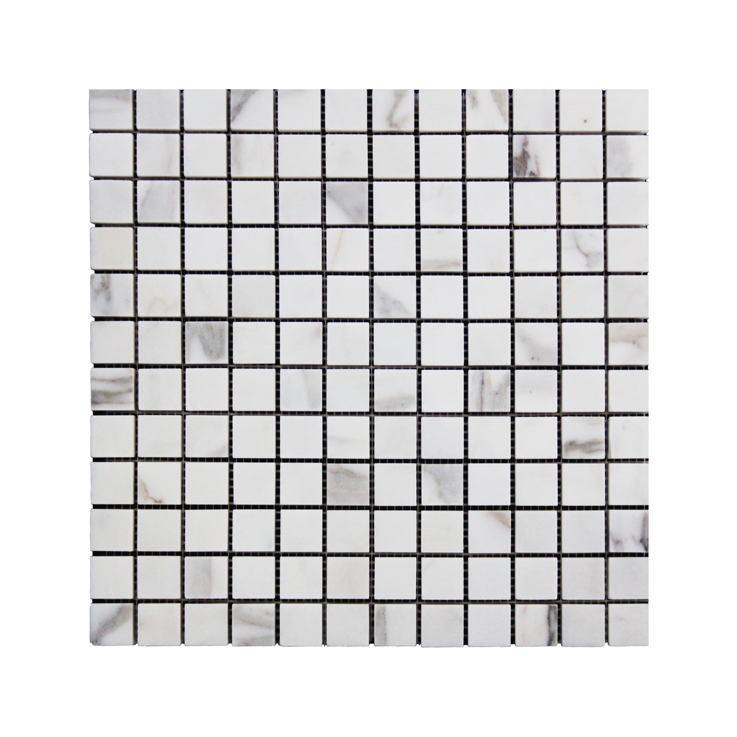 Calacatta Gold Italian Marble 1x1 Mosaic Tile Polished