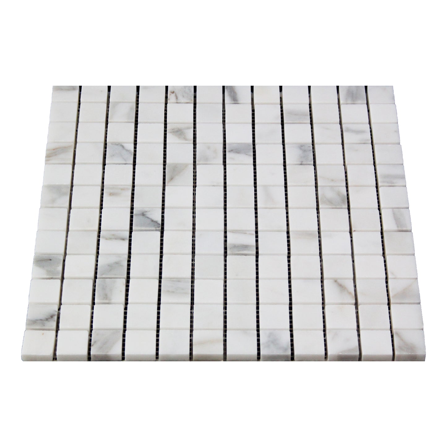 Calacatta Gold Italian Marble 1x1 Mosaic Tile Polished