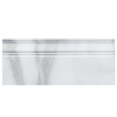 Calacatta Gold Italian Marble Baseboard Molding Polished