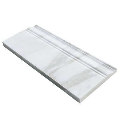 Calacatta Gold Italian Marble Baseboard Molding Polished