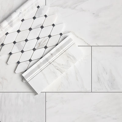 9x18 Calacatta Gold Italian Marble Tile Honed