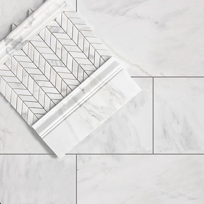 9x18 Calacatta Gold Italian Marble Subway Tile Polished