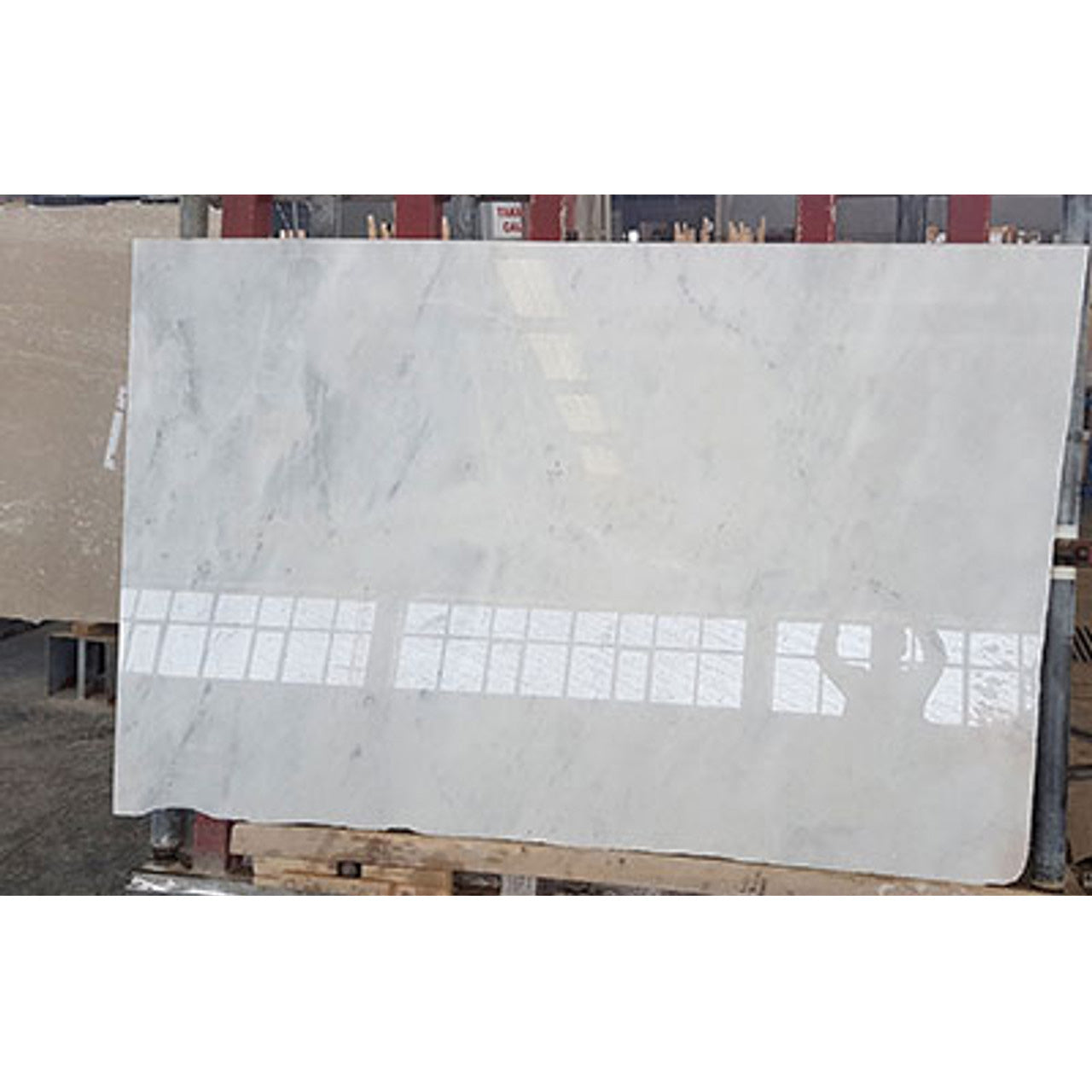 Carrara White Italian Marble 3/4" Thickness Slab Polished