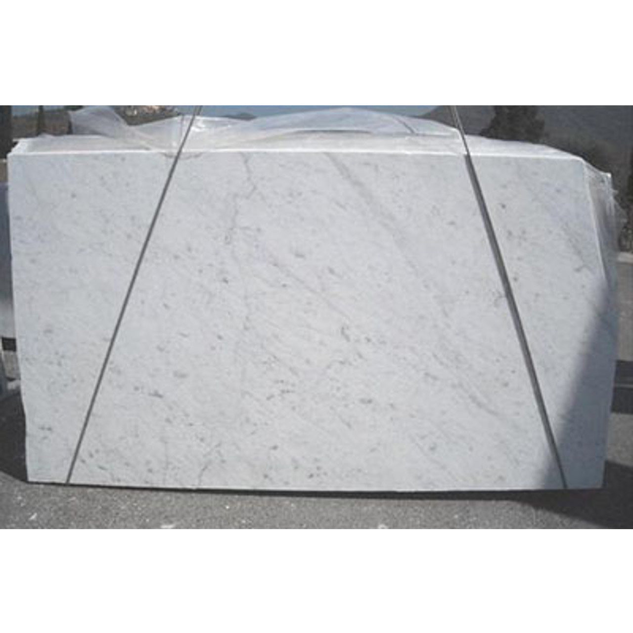 Carrara White Italian Marble 3/4" Thickness Slab Honed