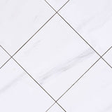 12x12 Bianco Dolomite Marble Tile Polished