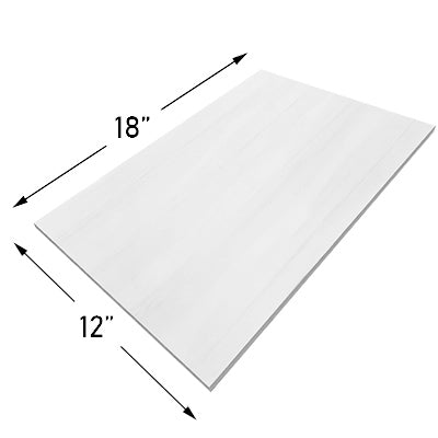 12x18 Bianco Dolomite Marble Tile Honed