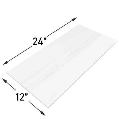 12x24 Bianco Dolomite Marble Tile Polished