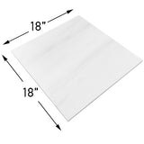 18x18 Bianco Dolomite Marble Tile  Honed
