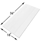 18x36 Bianco Dolomite Marble Tile Honed