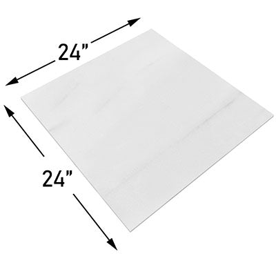 24x24 Bianco Dolomite Marble Tile Honed
