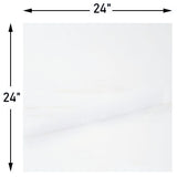 24x24 Bianco Dolomite Marble Tile Honed