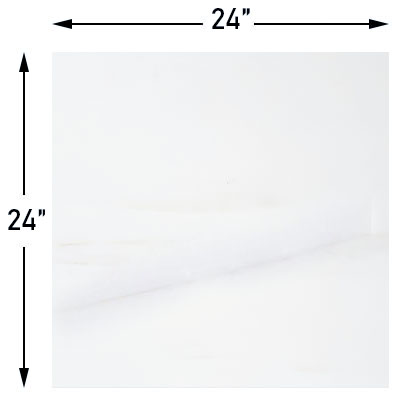 24x24 Bianco Dolomite Marble Tile Honed