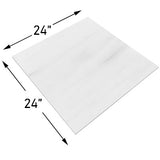 24x24 Bianco Dolomite Marble Tile Polished