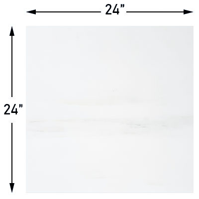 24x24 Bianco Dolomite Marble Tile Polished