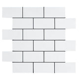 Bianco Dolomite Marble 2x4 Mosaic Tile Honed