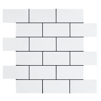 Bianco Dolomite Marble 2x4 Mosaic Tile Honed